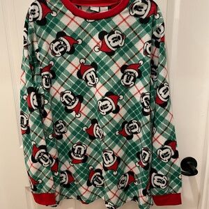Disney Mickey Mouse Fleece Top - Festive Green and Red